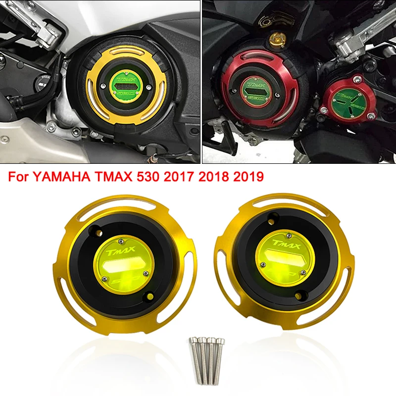 Новинка крышка статора двигателя мотоцикла TMAX защитная CNC для Yamaha T-max 530 2017 2018 TMAX530
