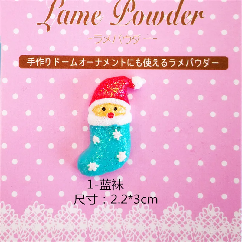 Новые рождественские кабошоны из смолы 10 шт./лот аксессуары с орнаментом на