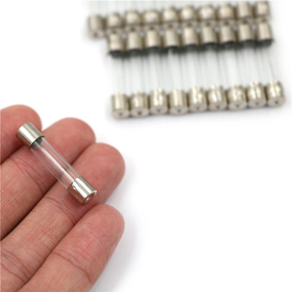

good quality new arrival 20pcs 250V 5A/10A/15A/20A 6x30 6*30mm Quick Fast Blow Fuse Glass Tube Fuses hot sale