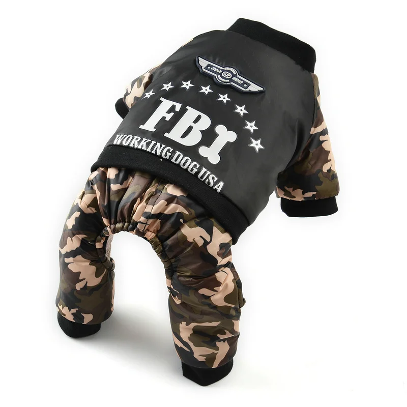 

Winter Pet Clothes For Dogs Camouflage Puppy Pet Coat Jacket Warm Fleece Dog Jumpsuits Chihuahua French Bulldog Clothing Overall