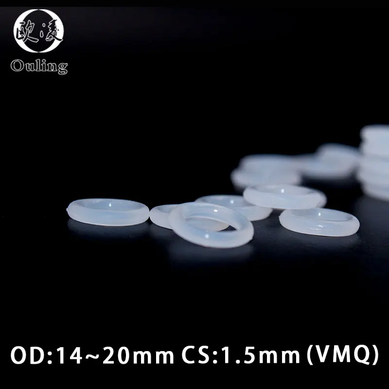 10 шт./лот белый силиконовым кольщом силикон/VMQ хомут с круглым воротником для