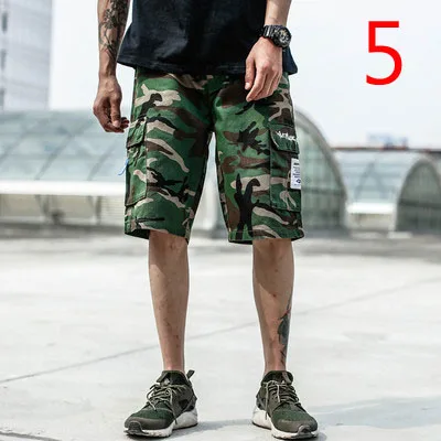 

Men's solid color casual pants Korean beach pants trend five pants summer pants pants
