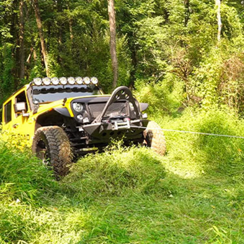 

Black 6mm*15m Synthetic Winch Cable,Durable UHMWPE Rope For ATV UTV Vehicle Car Motorcycle