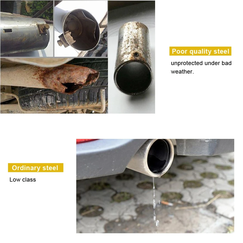 Универсальная автомобильная заднего вида авто выхлопной глушитель наконечник