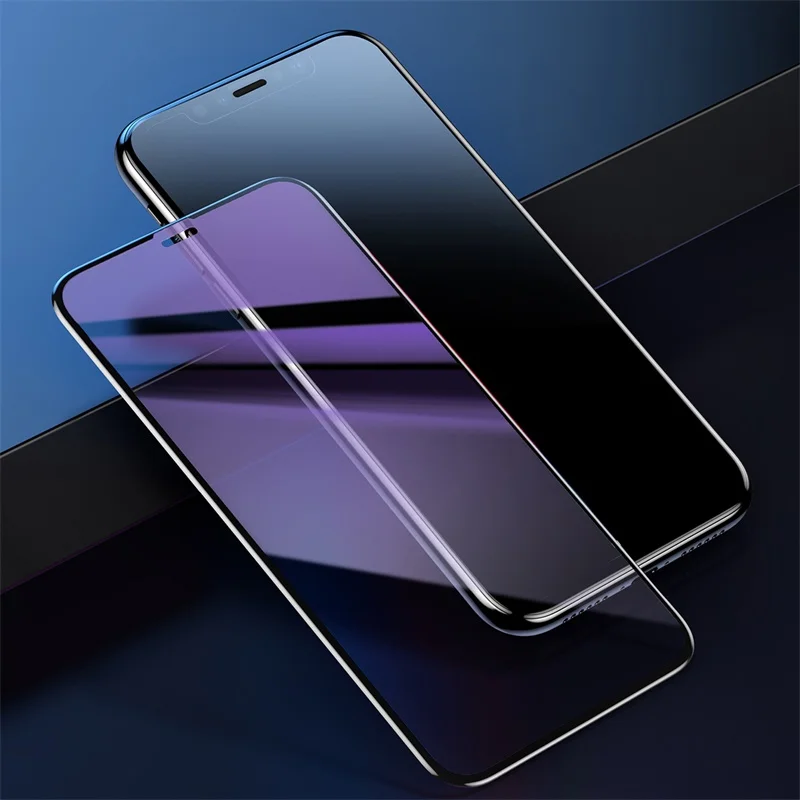 Baseus 0,23 мм полноэкранная защита для iPhone 11Pro Max, ультратонкое закаленное стекло с полным покрытием для iPhone 11, стеклянная пленка - Цвет: Anti Blue Light