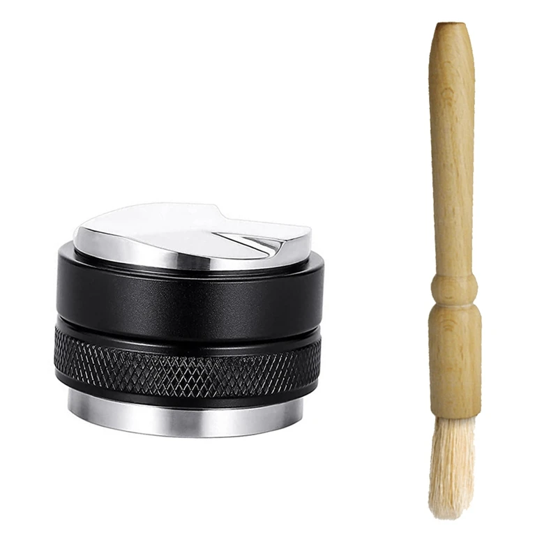 

53mm Espresso Distributor&Tamper,Dual Head Coffee Leveler,Adjustable Depth Coffee Distributor Tampers(with Clean Brush)