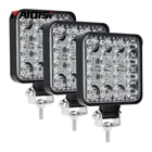 Светодиодные мини-фонари для внедорожников, внедорожников, автомобилей и мотоциклов, ночные фары дальнего света, 9 В, 36 В, 48 Вт