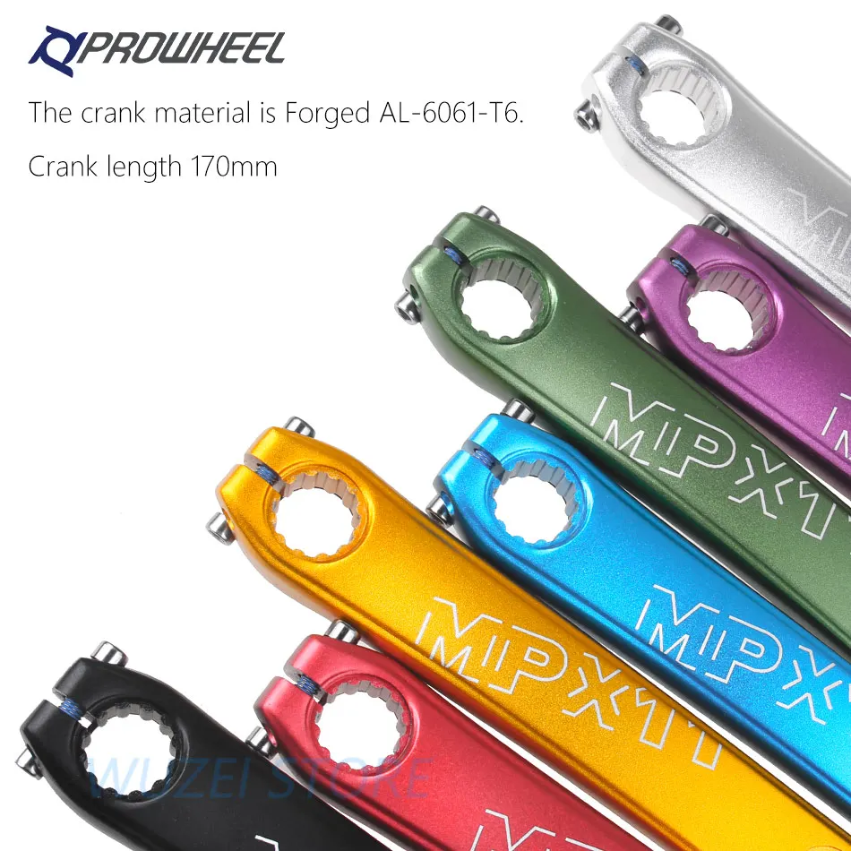 PROWHEEL MPX11 Кривошип горного велосипеда цепное колесо 170/175 мм/30/32/34/36/38 T звезды MTB велосипед диаметра окружности болтов для SRAM GXP XX1 X9 модными принтами XO X01