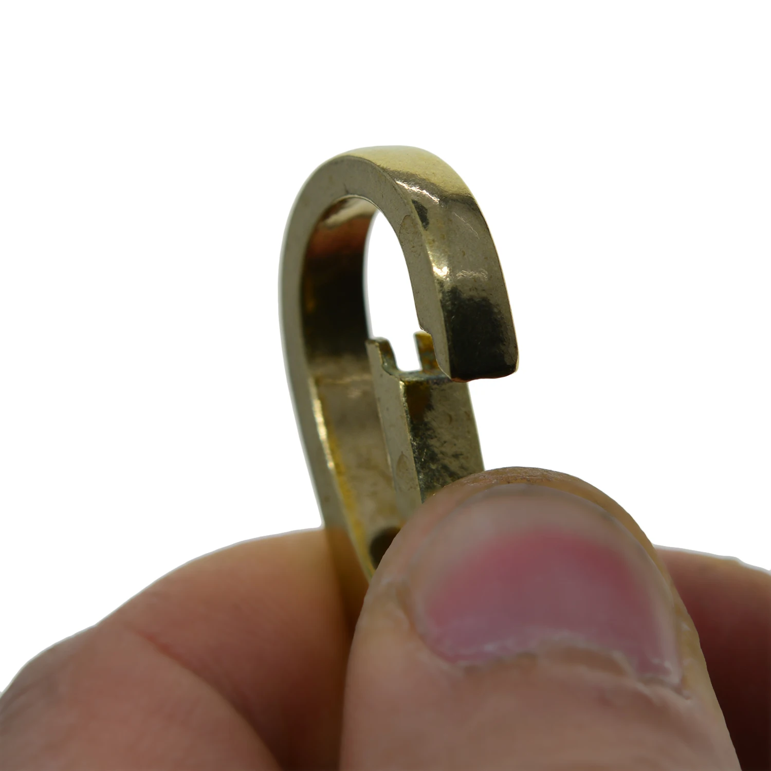 Ручная полированная твердая латунная пружинная застежка-крючок быстросъемный