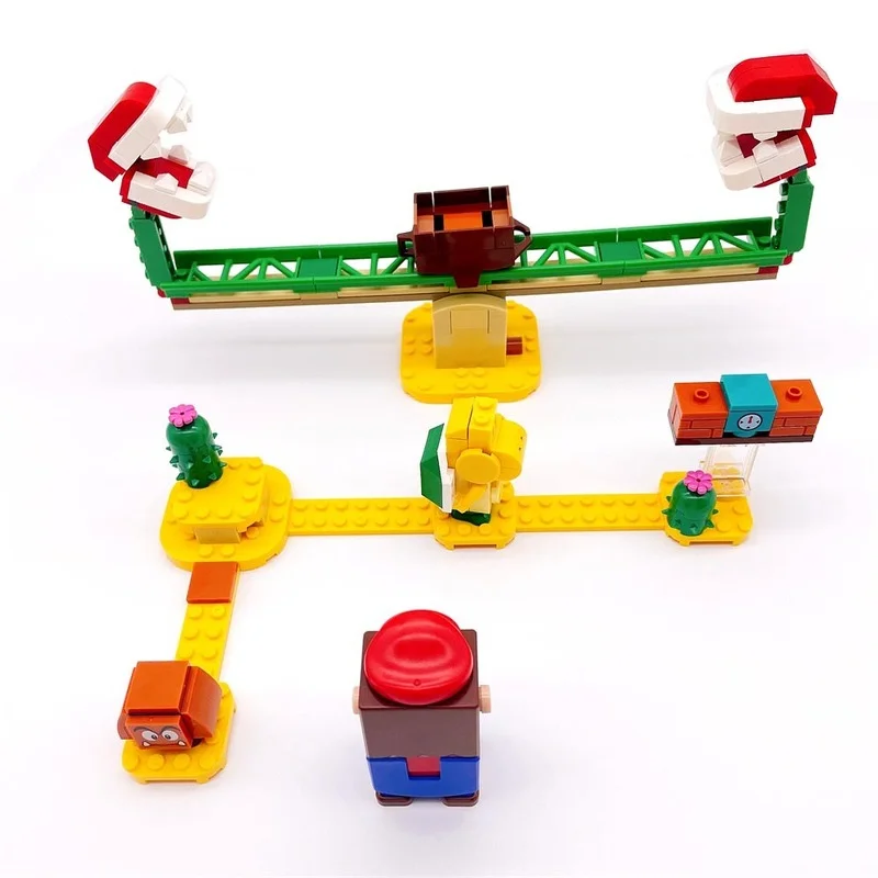 

Super Mar 60022 Sets Piranha Swing Slide Model Building Blocks Bricks Classic Game Dolls Kids Toys For Children Gift 71365 71367
