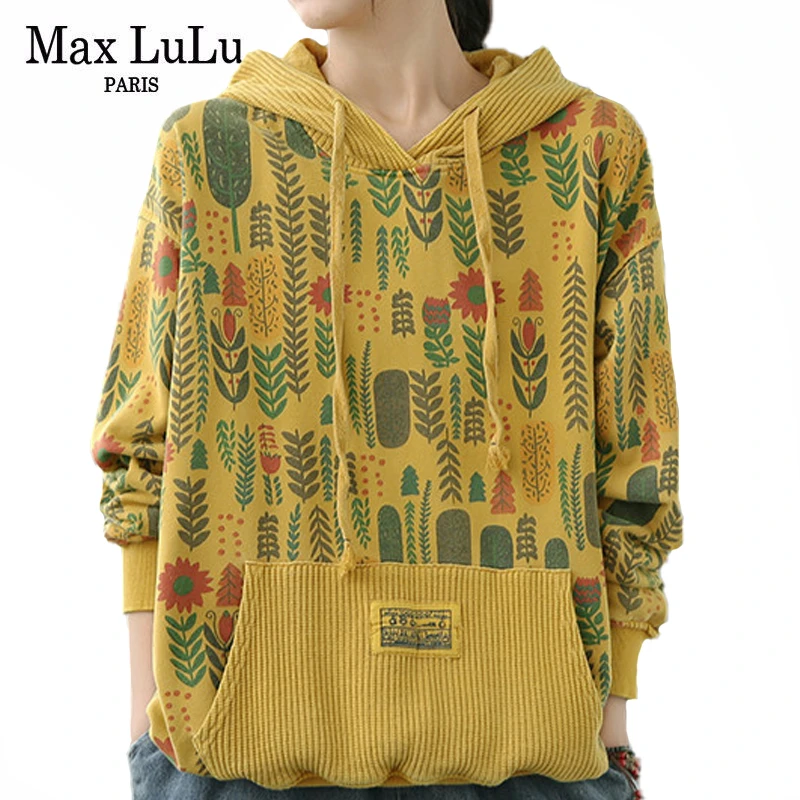 Max LuLu корейская модная дизайнерская одежда женские толстовки с принтом