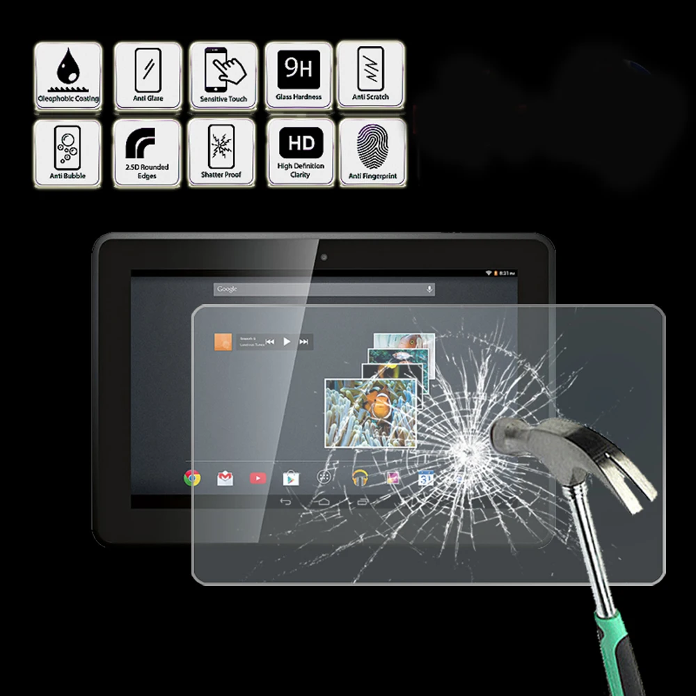 

Защитное стекло для планшета Gigaset QV1030, 10,1 дюйма, с защитой от отпечатков пальцев