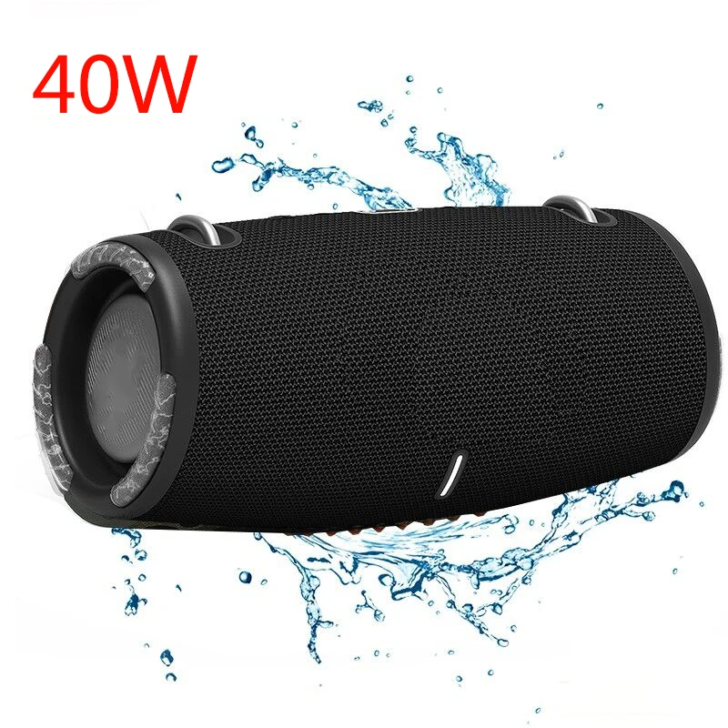 

40W TWS Wireless Bluetooth Speaker FM Radio Waterproof Portable Column Super Bass Stereo Subwoofer Computer PC sound box