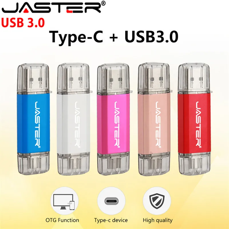 JASTER Горячее предложение тип C 3,1 Порт OTG USB 3,0 флэш-накопитель для Sumsung S8 Plus type C телефонов.(более 10 шт. бесплатный логотип