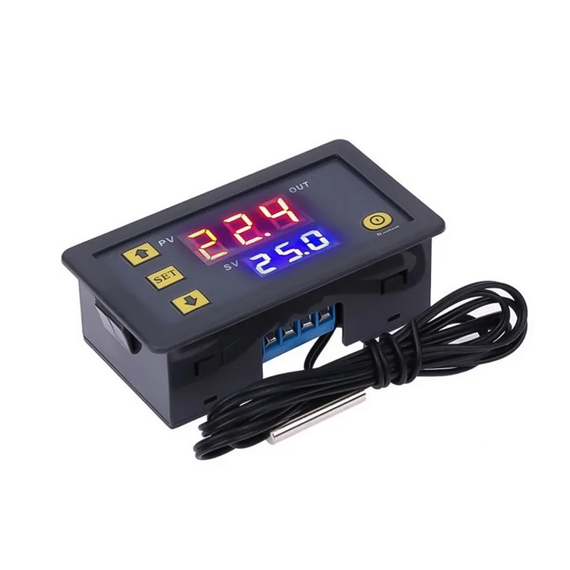 W3230 12V AC110 220V щупа 20A цифровой Контроль температуры светодиодный Дисплей термостат