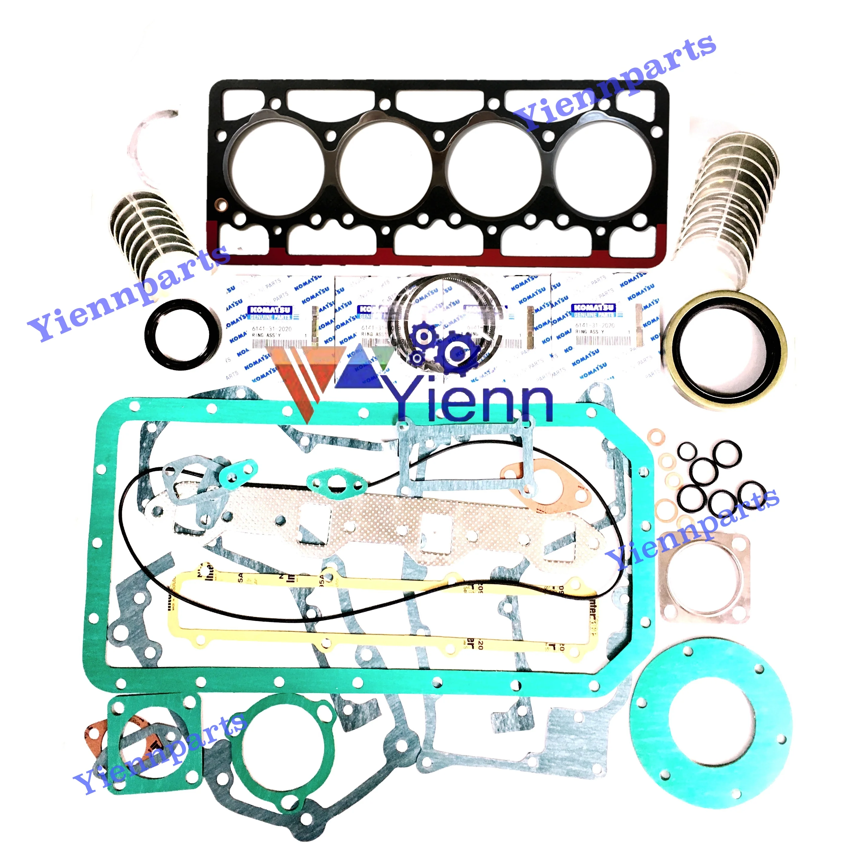 

For KOMATSU 4D94 Overhaul Re-ring Kit 60-1 60L-1 60L-2 60N-1 60U-1 60U-2 PC60 PW60-1 Excavator Diesel Engine repair parts