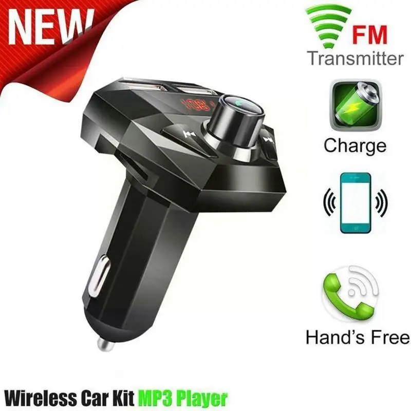 1 шт. Автомобильный Bluetooth 5 0 MP3-плеер Fm-передатчик Handsfree Быстрый Tf/u 3.1a поддержка