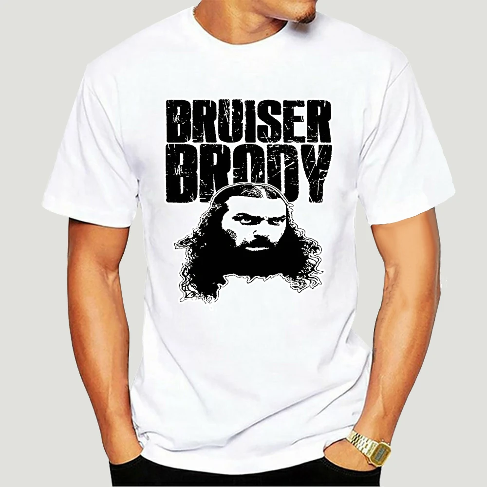 

OLDSKOOL WRESTLER BRUISER BRODY ART QUALITY Shirt FULL FRONT Tees