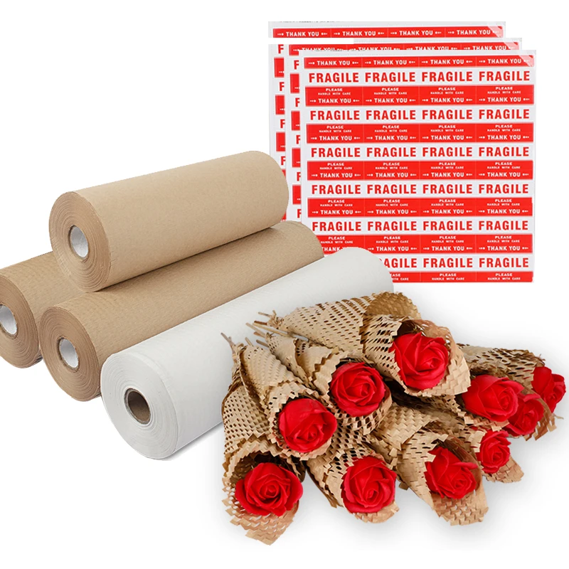 

Packaging Christmas Paper Diy Gift Wrapping Paper For Flowers Tissue Honeycomb Kraft Halloween Birthday Party Craft Material