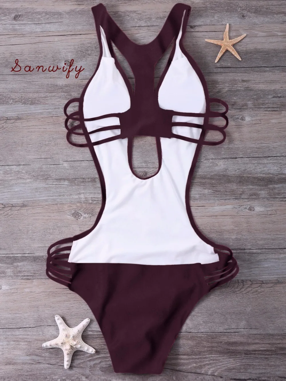 

Women Print Neck Piece Swimsuit Knit Swimwear Halter Print Bandage Bathing Suit Beachwear