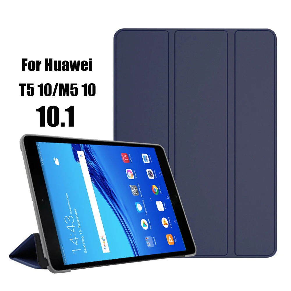 Coque de protection en cuir PU pour tablette Huawei MediaPad T5 10  10.1 pouces  AGS2-W09/L09