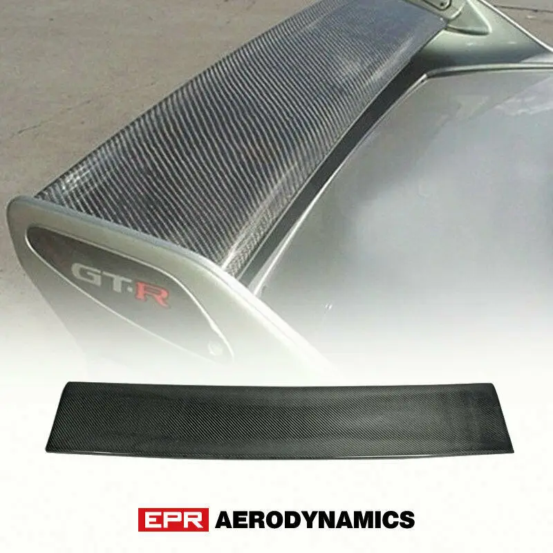 For Nissan R33 Skyline GTR OE style Carbon Fiber Black Glossy finished Rear Spoiler Wing Blade Car Exterior Accessories Body kit |