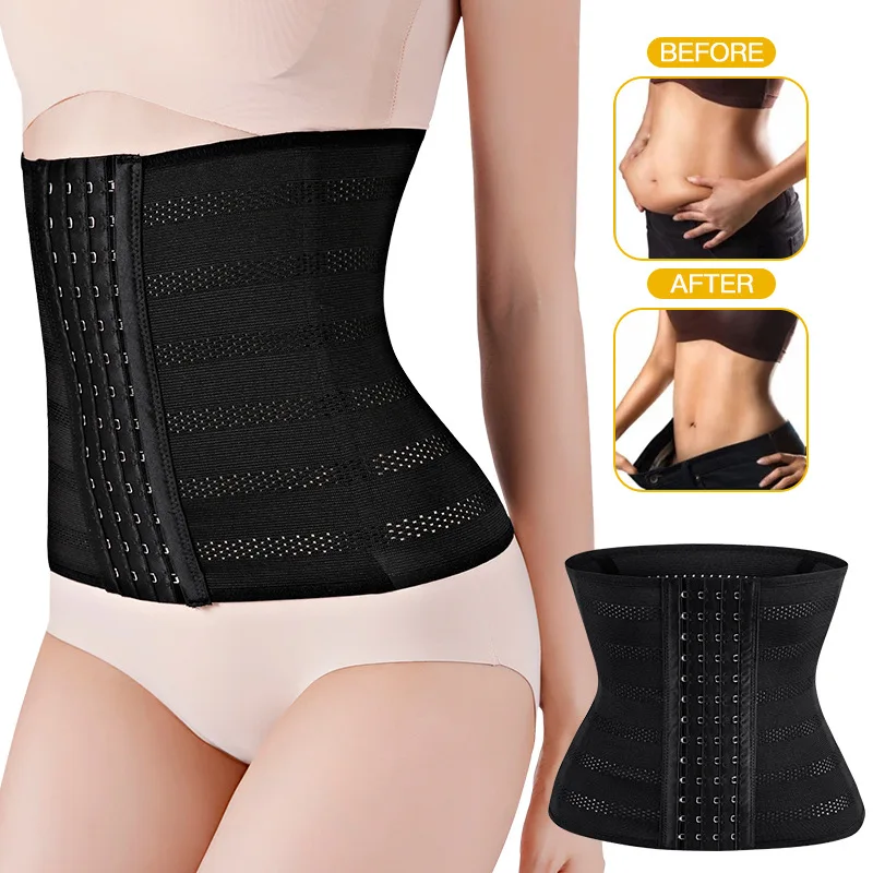 

Abdomen belt women's sports waist tight-fitting waistband four-breasted postpartum corset waist reduction belly shapewear