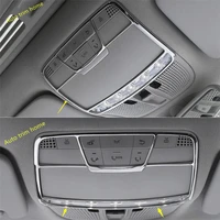 chrome front seat roof reading lamps lights accessories cover trim fit for mercedes benz e class e class w213 2016 2021 abs