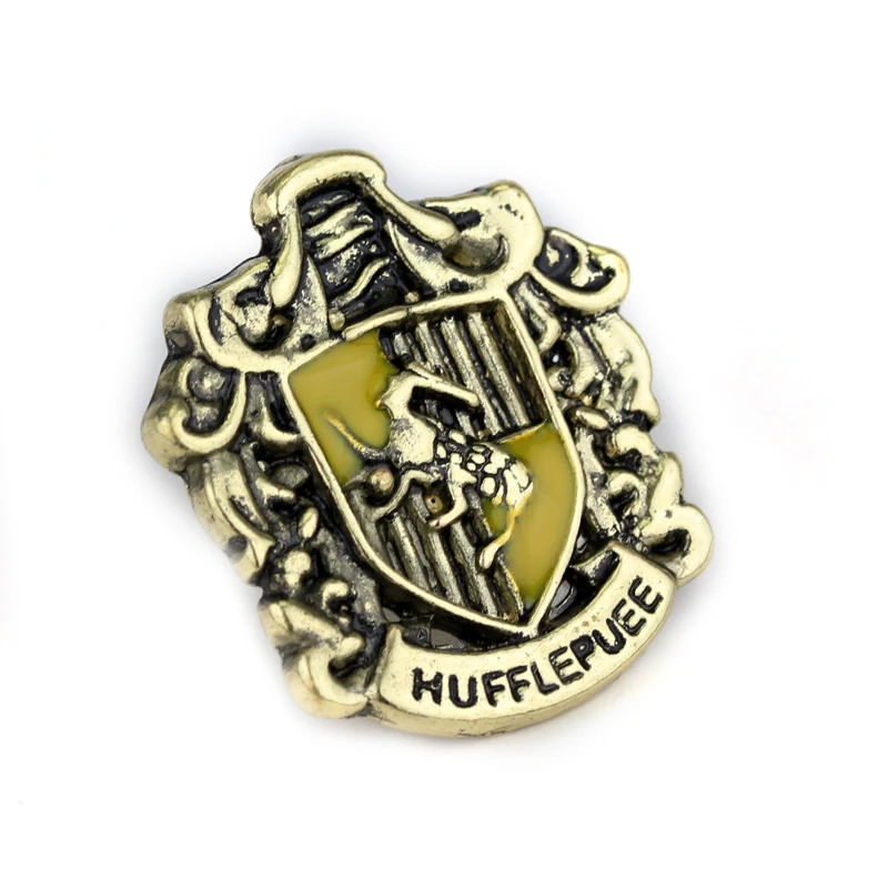 D017 Горячая hp фильм Знак школы Хогвартс на булавке брошь с милой эмалевые броши, булавки дары святить 9/3/4 книги Косплэй подарок - Окраска металла: D017