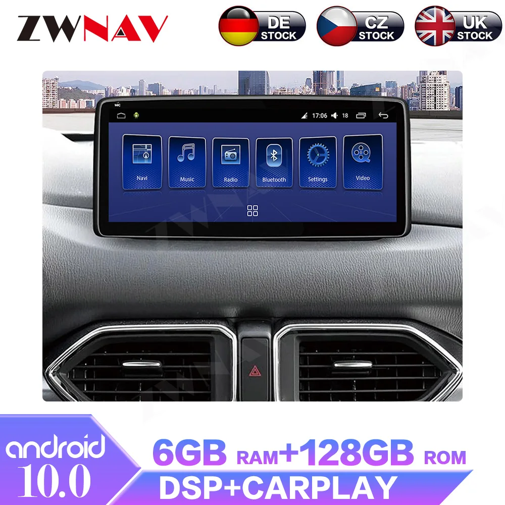 Автомобильный мультимедийный плеер экран 12 3 дюйма Android 6 + 128G Wi-Fi 4G | Автомобили и