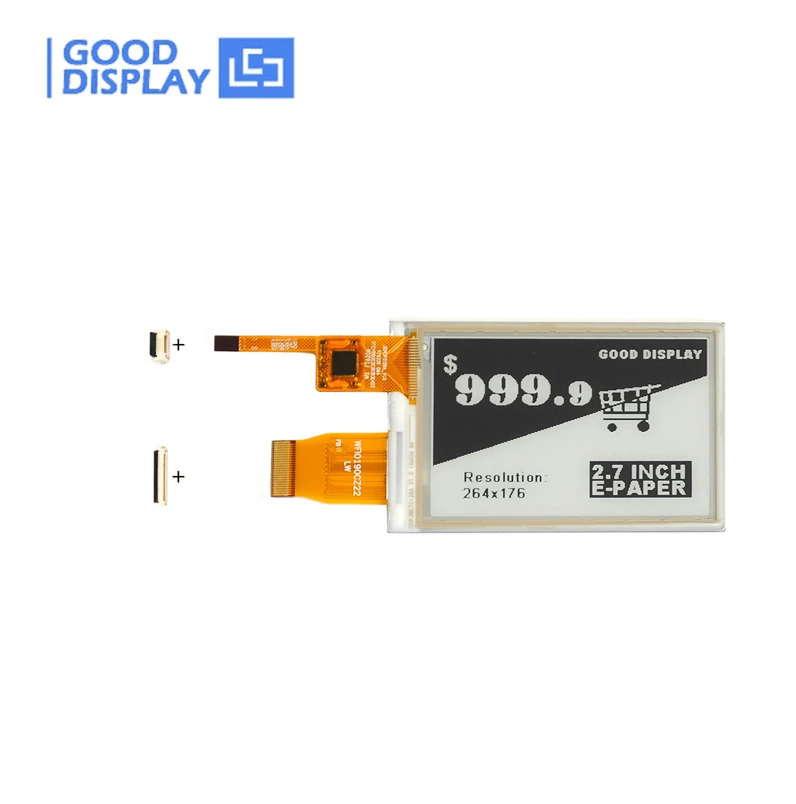 e-ink touchscreen 2.7inch SPI interface 4 grayscale China e-ink manufacturer