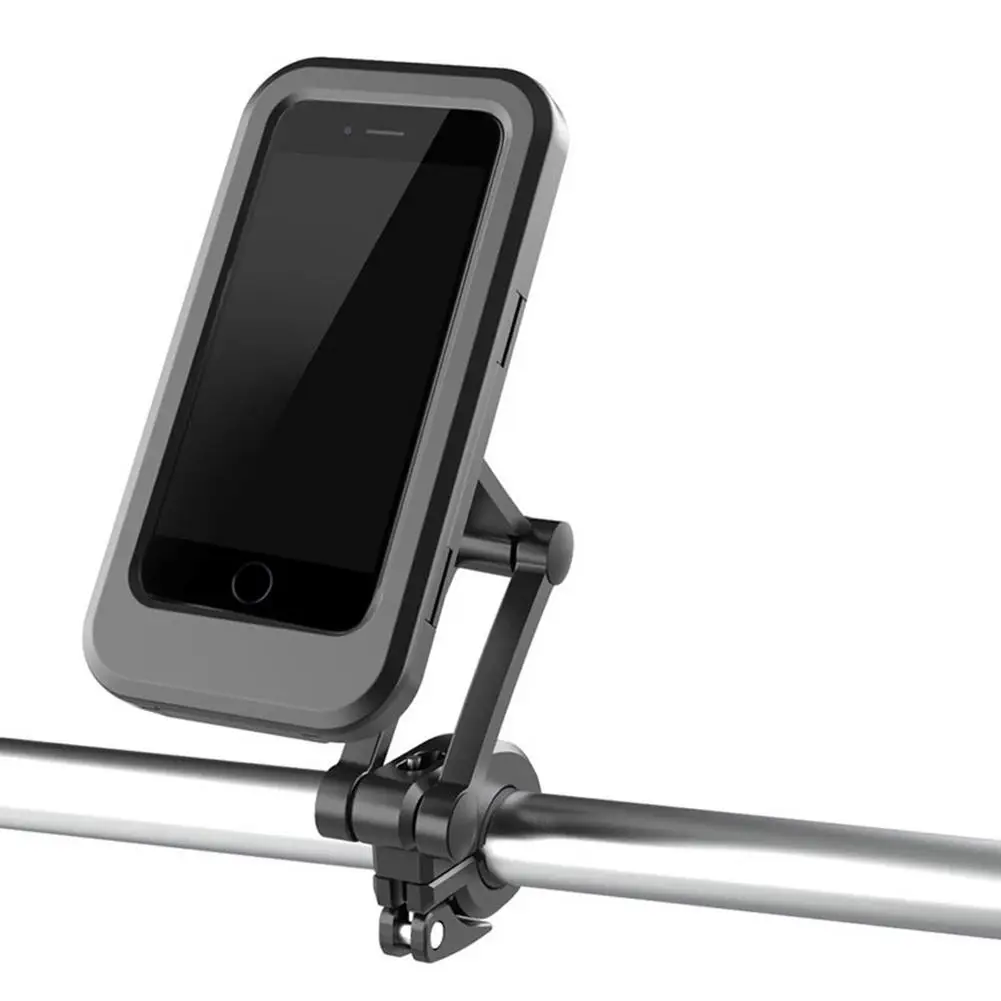 

Велосипедный держатель, водонепроницаемый регулируемый кронштейн, нескользящий мобильный телефон, зажим для сотового телефона для велоси...