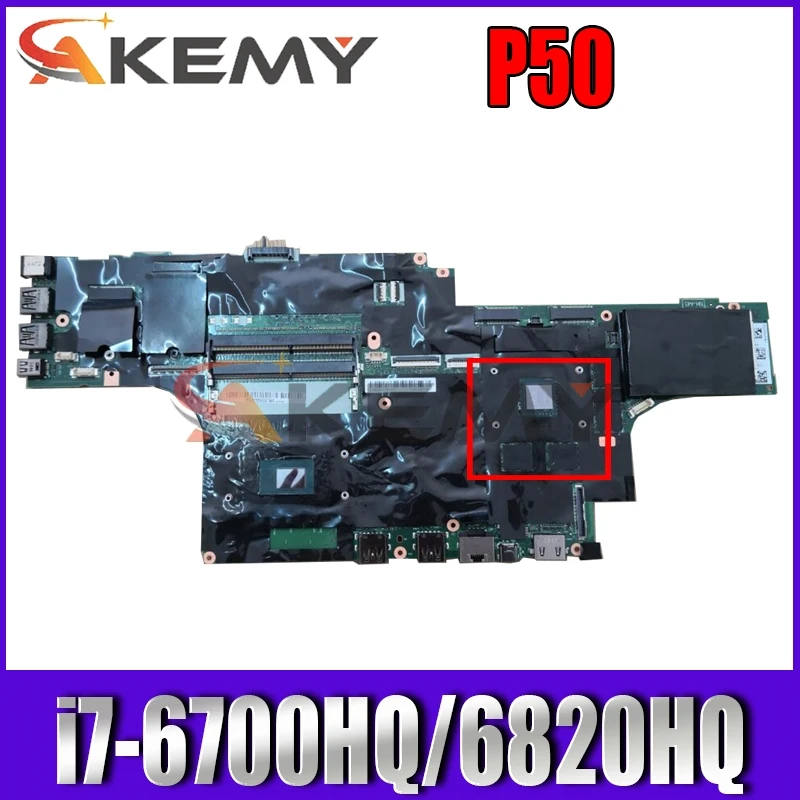 

NM-A451 For Lenovo Thinkpad P50 Laptop Motherboard With i7-6700HQ/i7-6820HQ CPU N16P-Q3-A2 M2000M 4GB-GPU 01AY364 01AY375 Tested