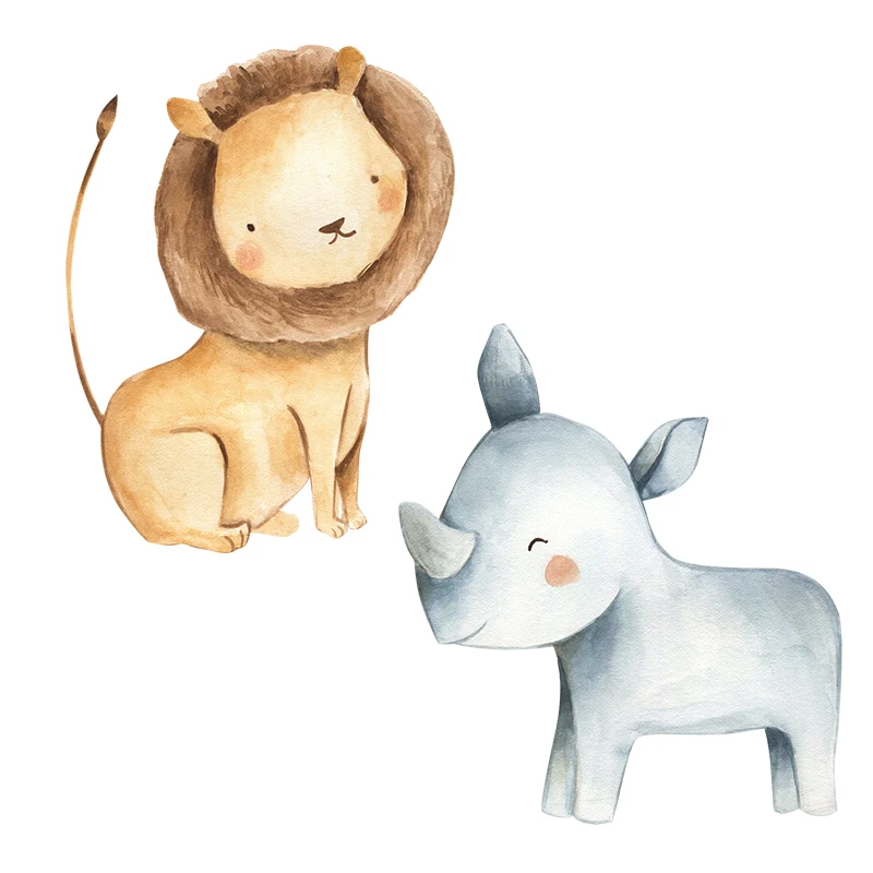 

Детские наклейки Three Ratels QCF24 в виде лесов и Львов