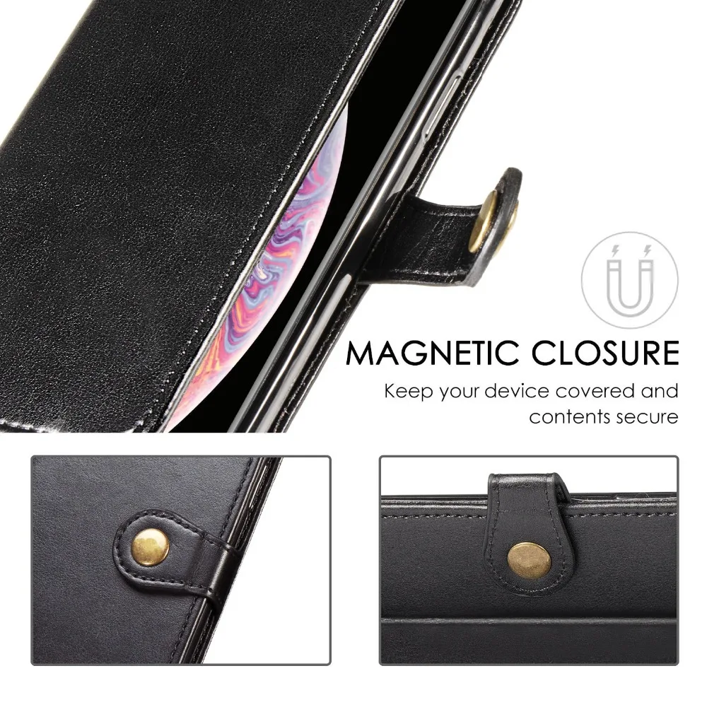 Business Flip Leather Wallet Cover Case For Samsung Galaxy A10 A20 A40 A50 A70 M10 S8 S9 S10e S10 Plus Note 8 9 10 Pro J2 Prime