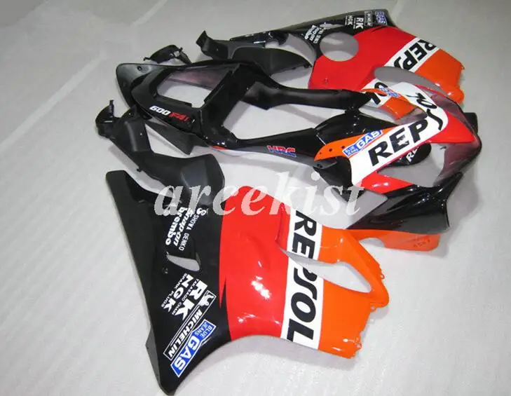 

New ABS Motorcycle Whole Fairings Kit Fit for HONDA CBR600 F4i 2001 2002 2003 01 02 03 FS Bodywork set Repsol