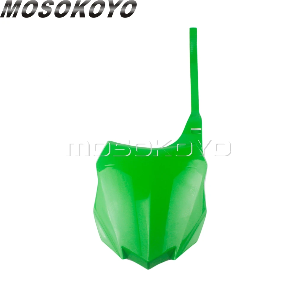 Green Мотокросс MX Enduro гоночный передний номерной знак для Kawasaki KX250F KX450F KXF 250 450 2013- PP пластиковый номерной знак - Цвет: Green