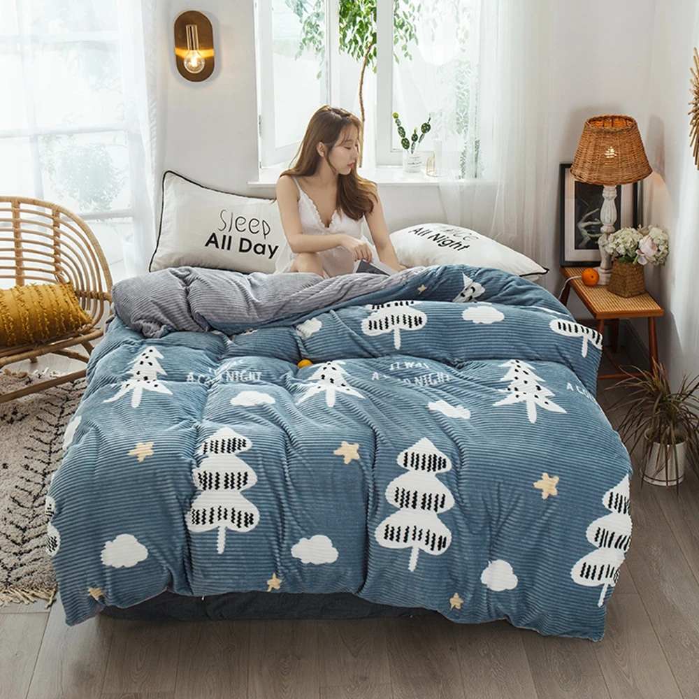 Зимнее мягкое и теплое одеяло из кораллового флиса покрывало Милая мультяшная