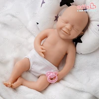adfo reborn baby girl doll 26 cm realistic silicone anti stress smiling newborn baby lifelike dolls washable girl gifts lol