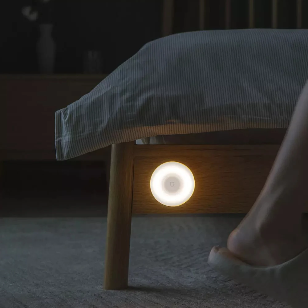 Светодиодный индукционный ночник Xiaomi 2 совместимый с Bluetooth вращение на 360