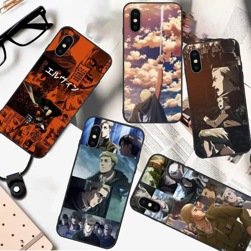 

Smith Erwin Attack on Titan Phone Case For iphone 12 11 13 7 8 6 s plus x xs xr pro max mini