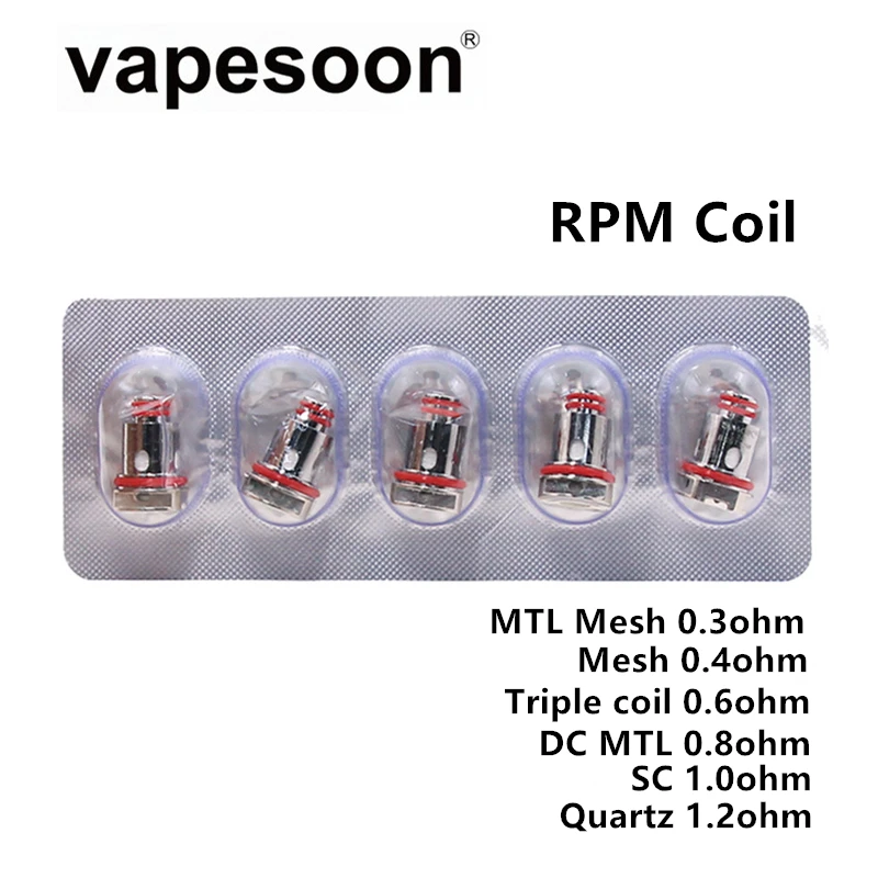 50 шт. vapesoon-RPM 0 3 4 6 8 Ом катушечный сердечник для RPM4/Morph/Nord 4/Thallo/NORD X/SCAR-P3/SCAR-P5/RPM Lite