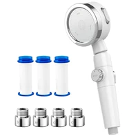 shower head water saving shower 3 stage model water purification increases pressure g12 with 4 adapter 3 filter