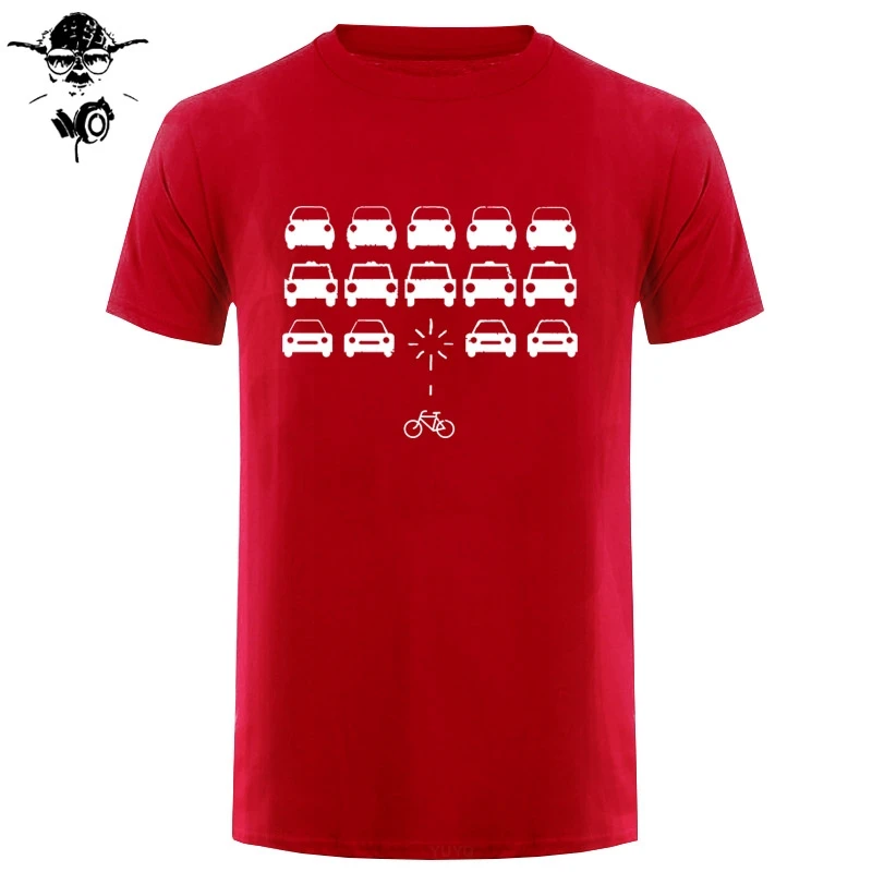 Футболка мужская велосипедная Invaders тенниска из натурального хлопка с