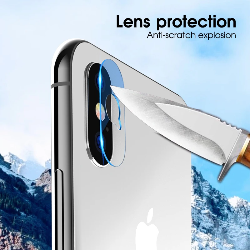 VEVICE Защита объектива камеры стекло для iPhone 8 7 6 6s Plus XS закаленное на X Max XR 10
