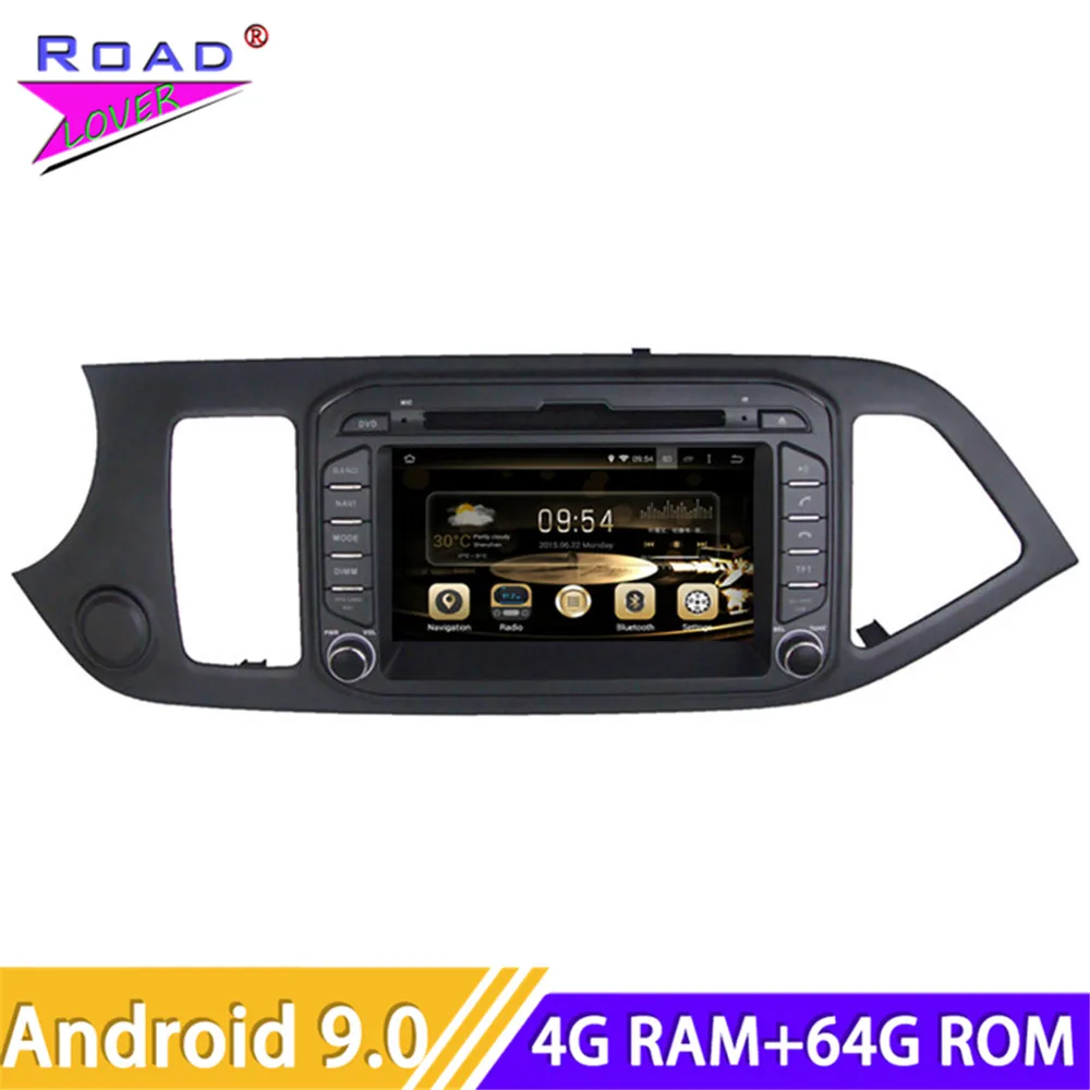

Roadlover Android 9,0 автомобильный DVD Автомобильный плеер аудио для KIA Picanto Morning 2011-Стерео GPS навигация Magnitol два Din радио