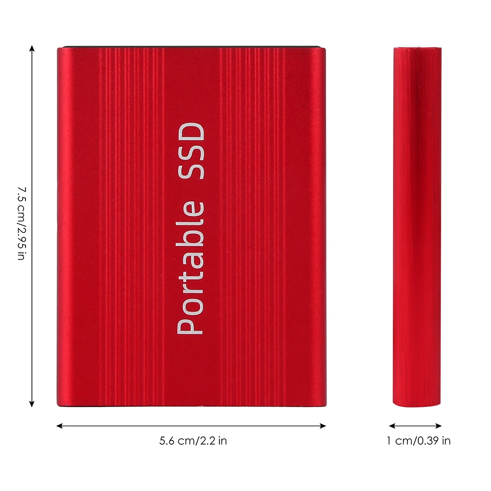 

500GB/1TB/2TB Black/Red Portable USB 3.0 High-Speed External Hard Disk Impact-Resistant Data Transfering Hot Party Gift