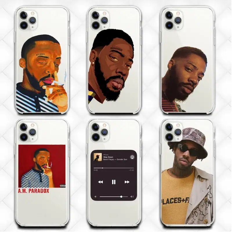 

Brent Faiyaz Am Paradox F The World Phone Case Transparent Case For Iphone 6 6s 7 8 Plus XR X XS XSmax 11 12 Pro Mini Max