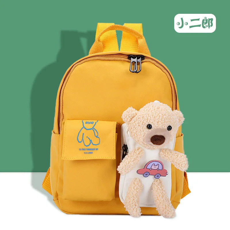Школьные ранцы, милый школьный рюкзак для детского сада, новинка 2021, детский трендовый рюкзак с медведем, школьный рюкзак