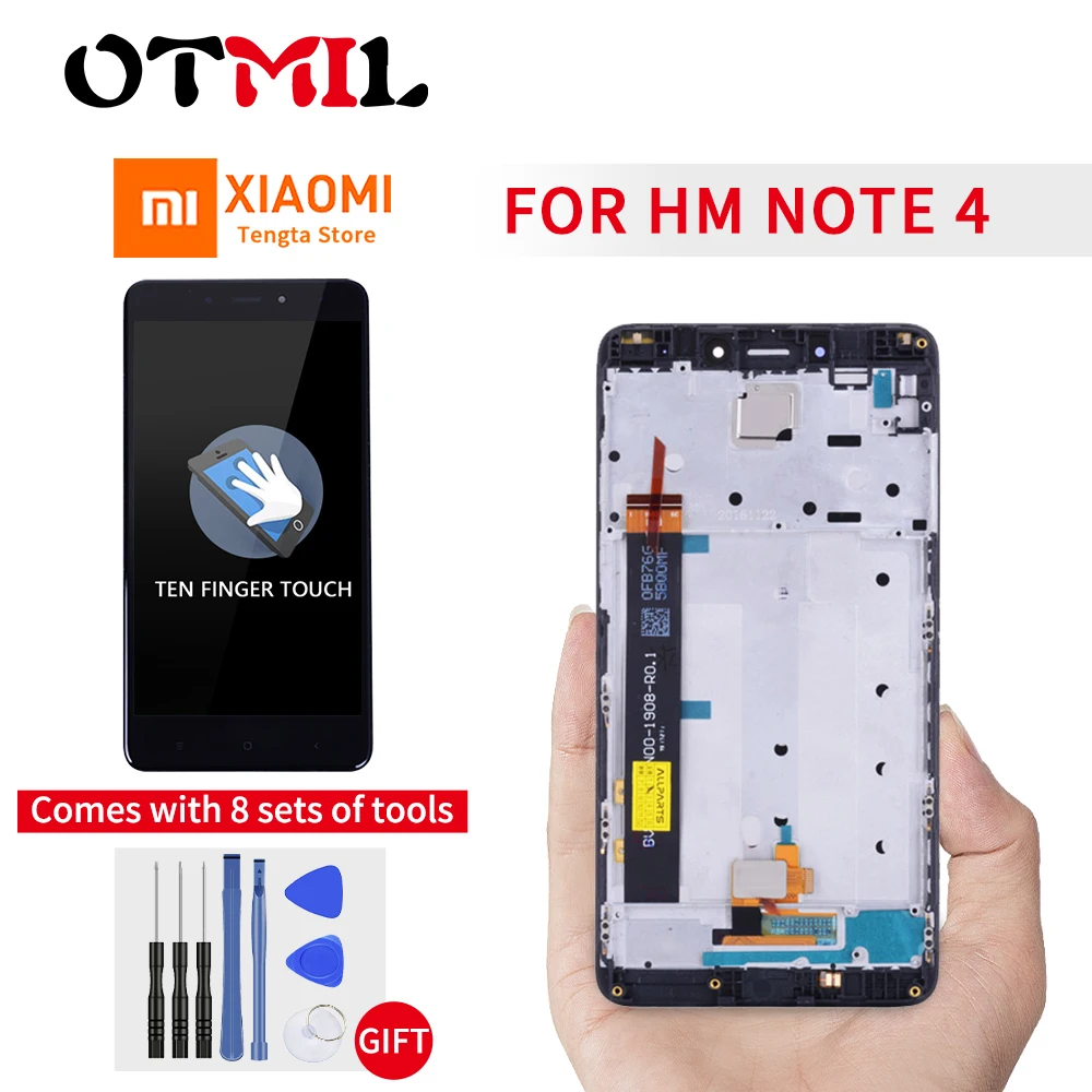 Для Redmi версия 4 черный/белый/золотой сенсорный экран дигитайзер ЖК дисплей